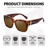 Myiaur Fit Over Glasses Sunglasses for Women Polarized UV400 Protection