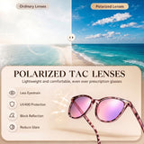 Myiaur Polarized Mirrored Sunglasses for Women UV400 Protection