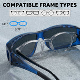 Myiaur Over Glasses Sunglasses for Men Women, Polarized Fit Over Sunglasses UV400 Protection, Anti Glare for Driving Outdoors