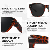 Myiaur Oversized Fit Over Sunglasses for Women, Trendy Wear Over Glasses, Polarized UV400 Protection Sunglasses for Driving