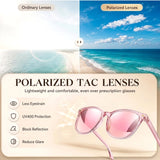 Myiaur Polarized Mirrored Sunglasses for Women UV400 Protection