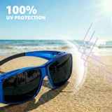 Myiaur Over Glasses Sunglasses for Men Women, Polarized Fit Over Sunglasses UV400 Protection, Anti Glare for Driving Outdoors