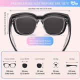 Myiaur Polarized Fit Over Sunglasses for Women UV400 Whitetortoise