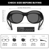 Myiaur Polarized Over Glasses Sunglasses for Women, UV400 Glare Defense
