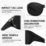 Myiaur Polarized Fit Over Glasses Sunglasses for Women Men, UV400 Protection Over Glasses Sunglasses Ideal for Daily & Driving