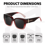 Myiaur Fit Over Glasses Sunglasses for Women Polarized UV400 Protection