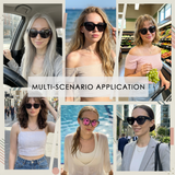 Myiaur Polarized Fit Over Glasses Sunglasses for Women, Oversize Wearover Sunglasses UV400 Protection for Driving（2 Packs）