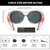 Myiaur Polarized Over Glasses Sunglasses for Women, UV400 Glare Defense