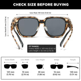 Myiaur Polarized Fit Over Glasses Sunglasses for Women Men UV400 Protection