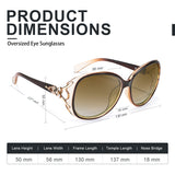 Sunglasses for Women Trendy Polarized Sunglasses Oversized Big Sun Glasses Ladies Shades UV Protection