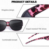 Myiaur Polarized Fit Over Glasses Sunglasses for Women - Trendy Sun Glasses to Go Over Eyeglasses UV400 Protection