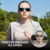 Myiaur Polarized Running Sunglasses for Men Women, UV400 Photochromic Sun Glasses Ideal for Sports Driving Cycling Fishing