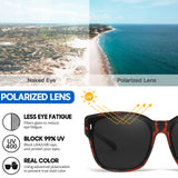 Myiaur Oversized Fit Over Sunglasses for Women, Trendy Wear Over Glasses, Polarized UV400 Protection Sunglasses for Driving