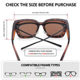 Myiaur Fit Over Glasses Sunglasses for Women Polarized UV400 Protection