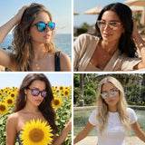 Myiaur Women’s Polarized Sunglasses UV400 Protection Mirrored Lens