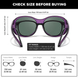 Myiaur Polarized Over Glasses Sunglasses for Women, UV400 Glare Defense