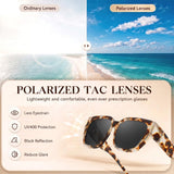 Myiaur Polarized Fit Over Glasses Sunglasses for Women Men UV400 Protection