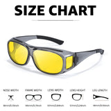 Myiaur Polarized Fit Over Night Vision Glasses for Men Women, UV400