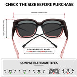 Myiaur Fit Over Glasses Sunglasses for Women Polarized UV400 Protection