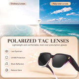 Myiaur Polarized Fit Over Glasses Sunglasses for Women Men UV400 Protection