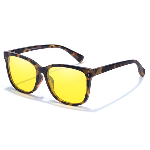 Myiaur Night Driving Glasses for Women, Anti Glare Night Vision Glasses Polarized Yellow Nighttime Glasses Reduce Glare