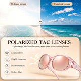 Myiaur Polarized Over Glasses Sunglasses for Women, UV400 Glare Defense
