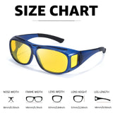 Myiaur Polarized Fit Over Night Vision Glasses for Men Women, UV400