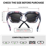 Myiaur Fit Over Glasses Sunglasses for Women Polarized UV400 Protection