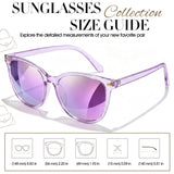 Myiaur Polarized Mirrored Sunglasses for Women UV400 Protection