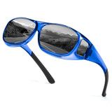 Myiaur Fit Over Glasses Sunglasses for Men Women， Polarized UV400 Protection, Anti-Glare for Driving & Outdoor Activities