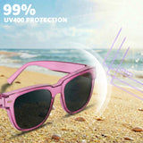 Myiaur Fit Over Glasses Sunglasses for Women, Polarized Sunglasses with UV400 Protection, Reduce Glare for Driving(2 Packs)