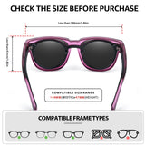 Myiaur Fit Over Glasses Sunglasses for Women, Polarized Sunglasses with UV400 Protection, Reduce Glare for Driving(2 Packs)
