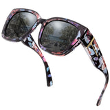 Myiaur Fit Over Sunglasses for Women, Trendy Designer Style Oversized Polarized Sunglasses for Driving with UV400 Protection