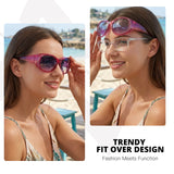 Myiaur Polarized Fit Over Glasses Sunglasses for Women Men, UV400 Protection Over Glasses Sunglasses Ideal for Daily & Driving