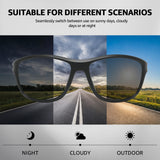 Myiaur Photochromic Sunglasses for Women Men, Polarized Sports Sun Glasses for Running Cycling Outdoor UV400 Protection