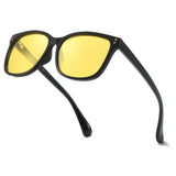 Myiaur Polarized Night Vision Glasses for Women, Anti Glare Yellow Lens Night Driving Glasses for Nighttime UV400 Protection