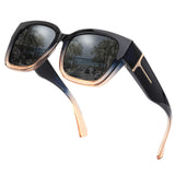 Myiaur Fit Over Sunglasses for Women, Trendy Designer Style Oversized Polarized Sunglasses for Driving with UV400 Protection