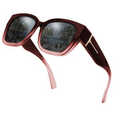 Myiaur Fit Over Sunglasses for Women, Trendy Designer Style Oversized Polarized Sunglasses for Driving with UV400 Protection