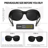 Myiaur Polarized Fit Over Glasses Sunglasses for Women Men, UV400 Protection Over Glasses Sunglasses Ideal for Daily & Driving