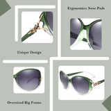 Sunglasses for Women Trendy Polarized Sunglasses Oversized Big Sun Glasses Ladies Shades UV Protection