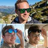 Myiaur Over Glasses Sunglasses for Men Women, Polarized Fit Over Sunglasses UV400 Protection for Driving, Outdoor