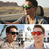 Myiaur Polarized Fit Over Sunglasses for Men, UV400 Sun Glasses Wear Over Eyeglasses, Anti Glare Driving & Fishing Sunglasses