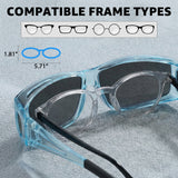 Myiaur Over Glasses Sunglasses for Men Women, Polarized Fit Over Sunglasses UV400 Protection, Anti Glare for Driving Outdoors