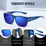 Myiaur Over Glasses Sunglasses for Men Women, Polarized Fit Over Sunglasses UV400 Protection for Driving, Outdoor