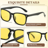Night Driving Glasses for Women Men, Polarized Night Vision Glasses Reduce Glare for Night