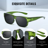 Myiaur Over Glasses Sunglasses for Men Women, Polarized Fit Over Sunglasses UV400 Protection for Driving, Outdoor