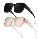 Myiaur Oversized Fit Over Sunglasses for Women, Trendy Wear Over Glasses, Polarized UV400 Protection Sunglasses for Driving