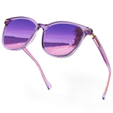 Myiaur Women's Polarized Sunglasses with Mirrored Lens & UV400 Protection - Trendy & Stylish Large Sun Glasses