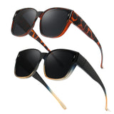 Myiaur Oversized Fit Over Sunglasses for Women, Trendy Wear Over Glasses, Polarized UV400 Protection Sunglasses for Driving