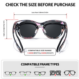 Myiaur Polarized Fit Over Glasses Sunglasses for Women, Oversize Wearover Sunglasses UV400 Protection for Driving（2 Packs）